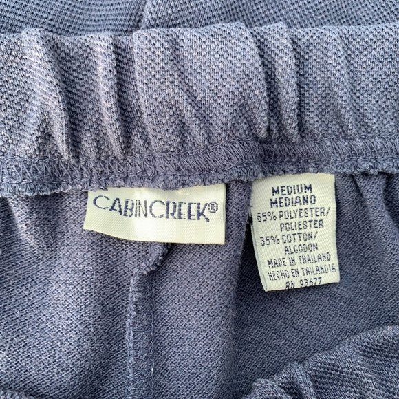 Cabin Creek Elastic Waist Drawstring Tie Capri Knit Pants - Picture 4 of 5